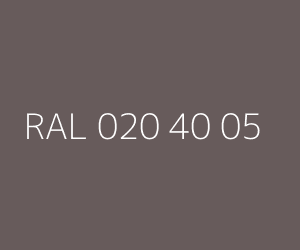 Farbmuster RAL 020 40 05 — Greyish brown