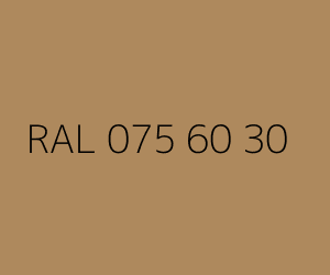 Farbmuster RAL 075 60 30 — Clay ochre