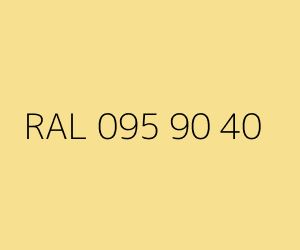 Farbmuster RAL 095 90 40 — Fresh yellow