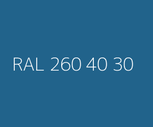 Farbmuster RAL 260 40 30 — Copenhagen blue