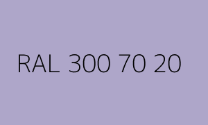 Farbmuster RAL 300 70 20
