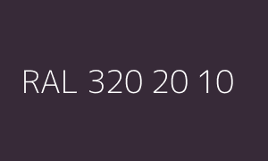 Farbmuster RAL 320 20 10
