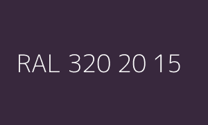 Farbmuster RAL 320 20 15