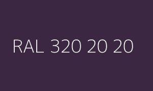 Farbmuster RAL 320 20 20