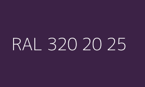 Farbmuster RAL 320 20 25
