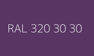 Farbmuster RAL 320 30 30