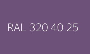 Farbmuster RAL 320 40 25