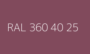 Farbmuster RAL 360 40 25