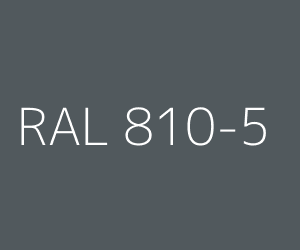Farbmuster RAL 810-5 — -